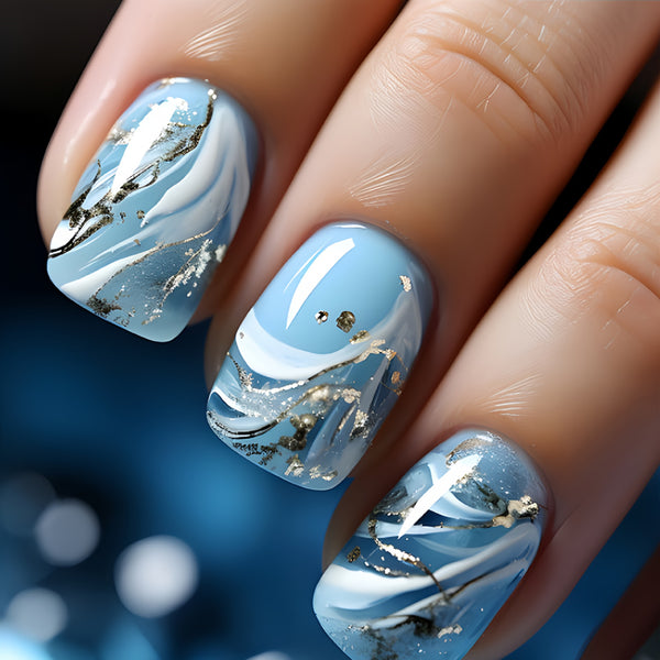 12 Sizes-24 Pcs Press On Nails Y044