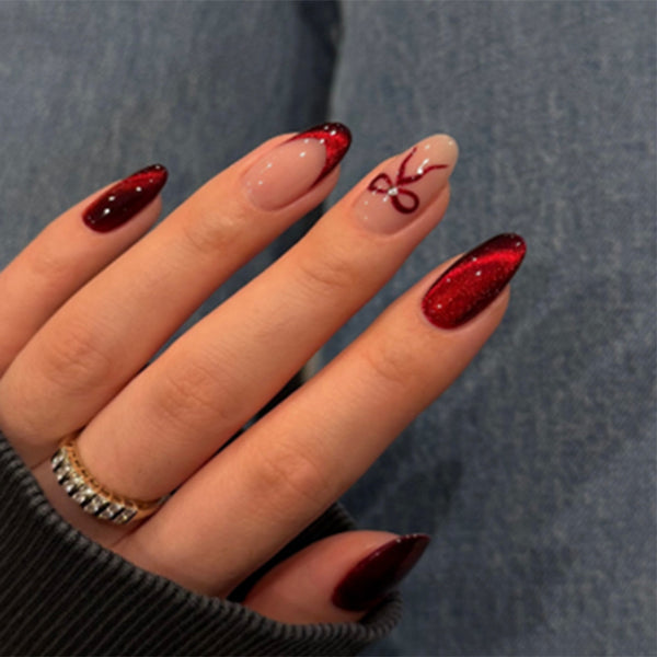 12 Sizes-24 Pcs Press On Nails Z1027