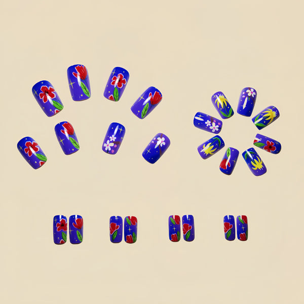12 Sizes-24 Pcs Press On Nails Y273