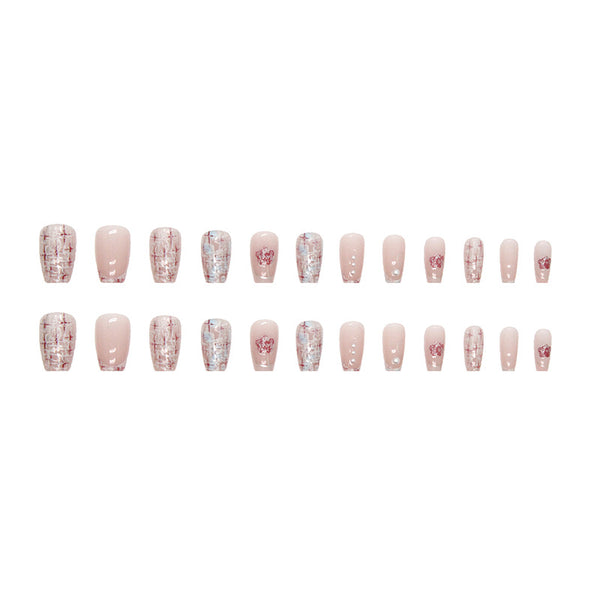 12 Sizes-24 Pcs Press On Nails Z574