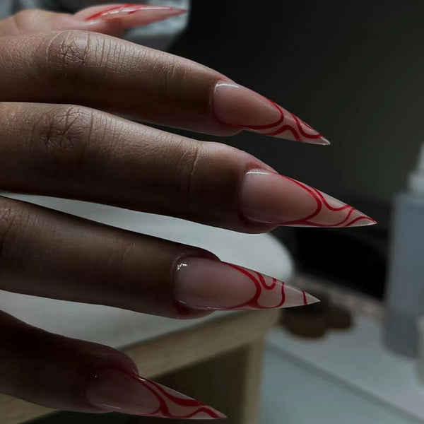 12 Sizes-24 Pcs Press On Nails W798