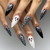12 Sizes-24 Pcs Press On Nails 1XC1-15164