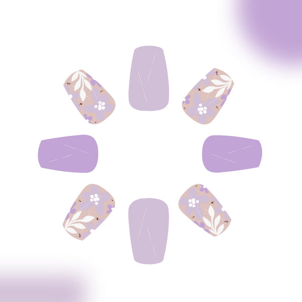12 Sizes-24 Pcs Press On Nails C831