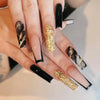 12 Sizes-24 Pcs Press On Nails W080