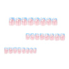 12 Sizes-24 Pcs Press On Nails JP4321