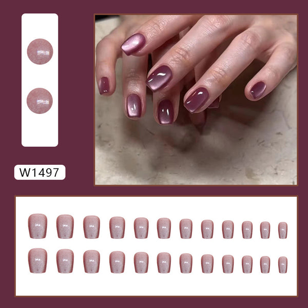 12 Sizes-24 Pcs Press On Nails W1497
