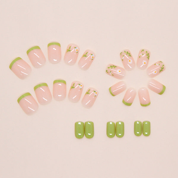 12 Sizes-24 Pcs Press On Nails W2025