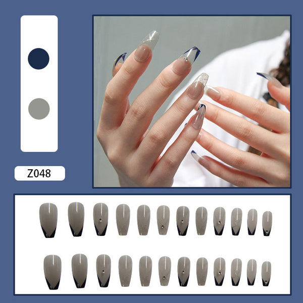 12 Sizes-24 Pcs Press On Nails Z048