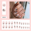 12 Sizes-24 Pcs Press On Nails W909