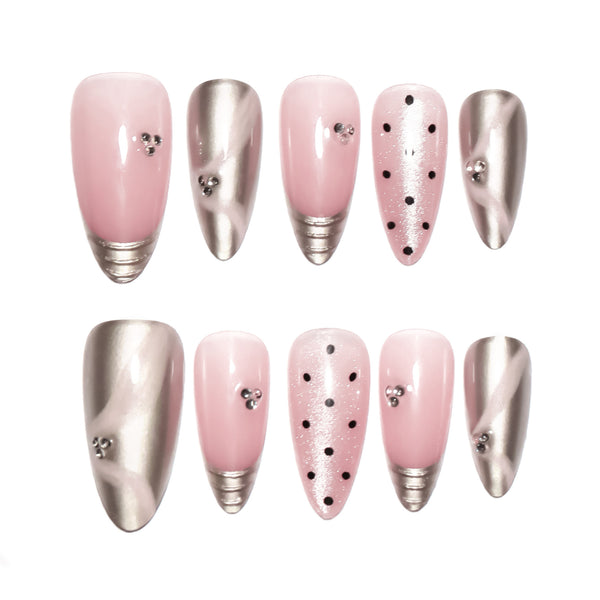 12 Sizes-24 Pcs Press On Nails nail-accessory