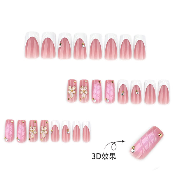 12 Sizes-24 Pcs Press On Nails JP4209