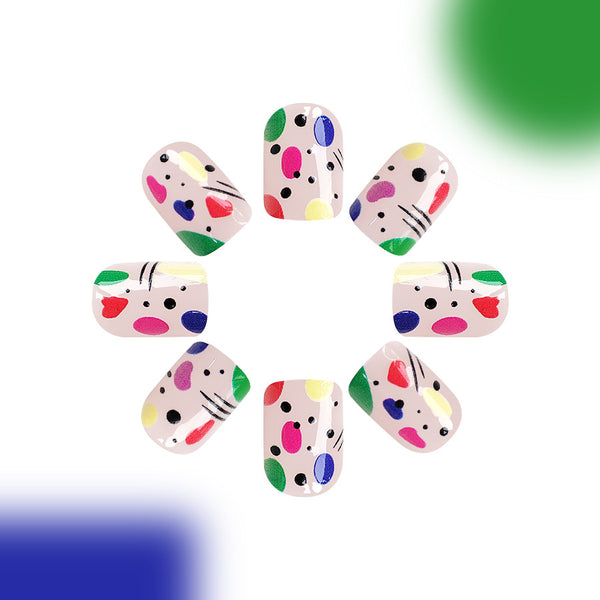 12 Sizes-24 PcsPress On Nails C401