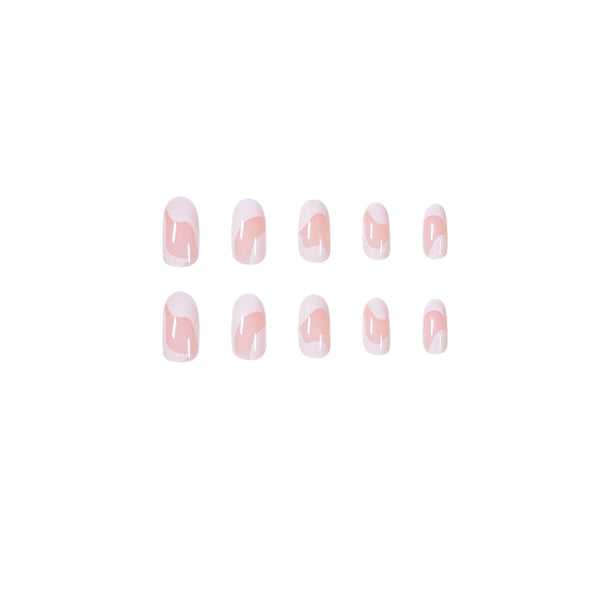12 Sizes-24 Pcs Press On Nails JP1221