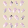 12 Sizes-24 Pcs Press On Nails D020