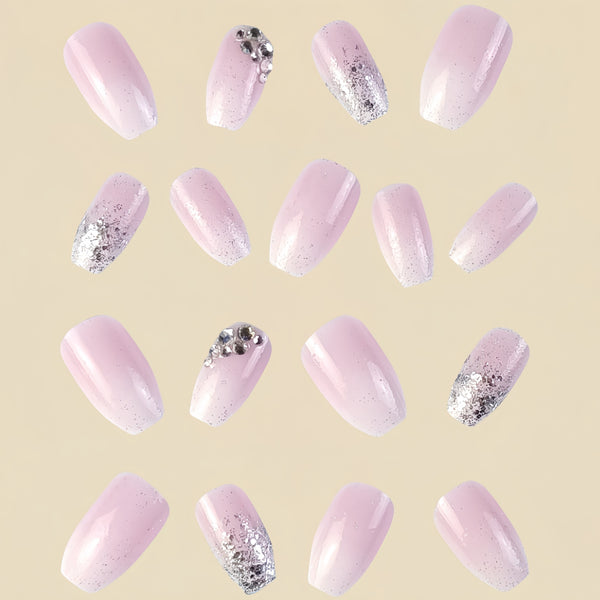12 Sizes-24 Pcs Press On Nails D020