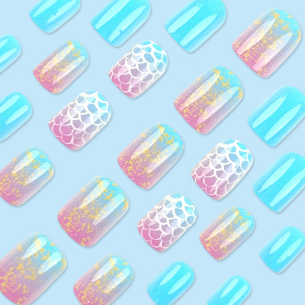 12 Sizes-24 Pcs Press On Nails DY1990