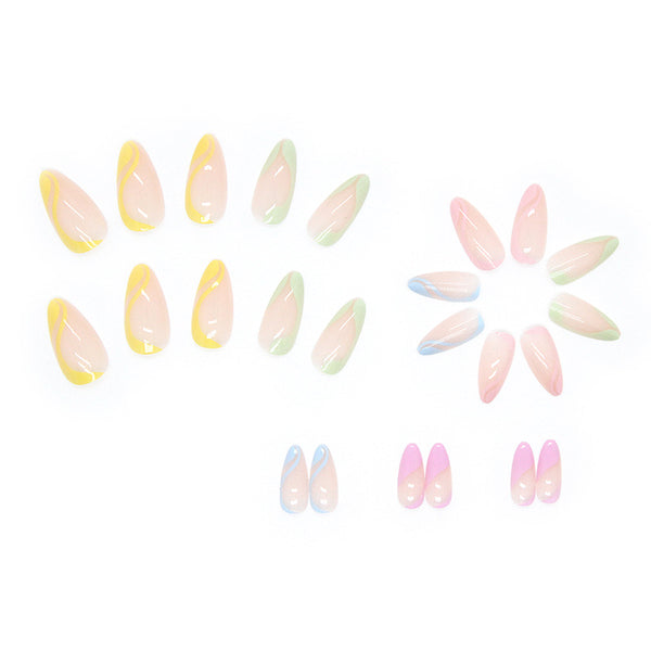 12 Sizes-24 Pcs Press On Nails W139