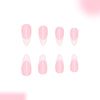 12 Sizes-24 Pcs Press On Nails C1045