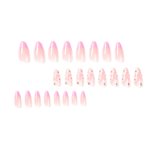 12 Sizes-24 Pcs Press On Nails JP1481