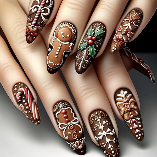 12 Sizes-24 Pcs Press On Nails Y232