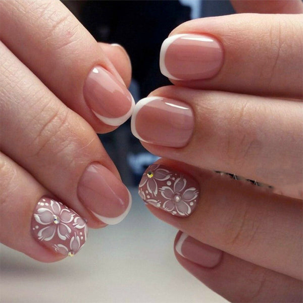12 Sizes-24 Pcs Press On Nails JP3829