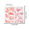 48 Pcs Press On Nails FrenchFlower-2-48pcs