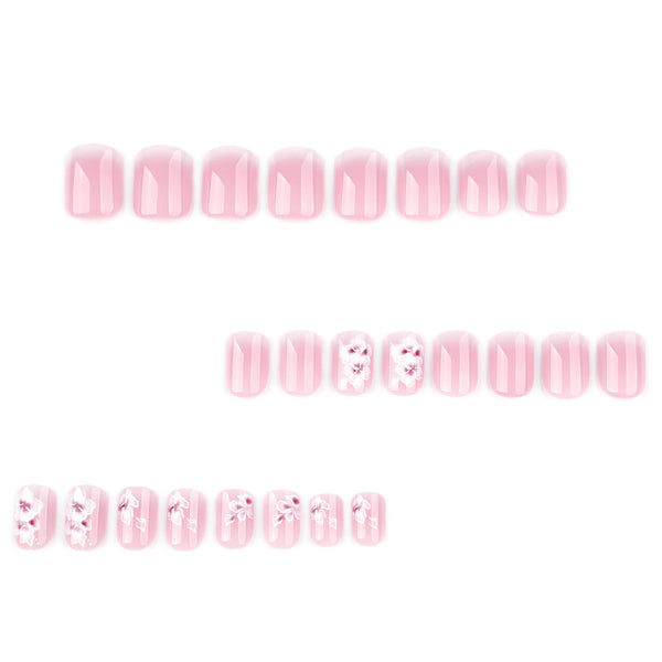 12 Sizes-24 Pcs Press On Nails JP3828