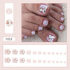12 Sizes-24 Pcs Press On Nails F053