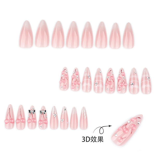 12 Sizes-24 Pcs Press On Nails JP4271
