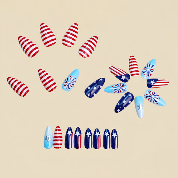 12 Sizes-24 Pcs Press On Nails Y1984