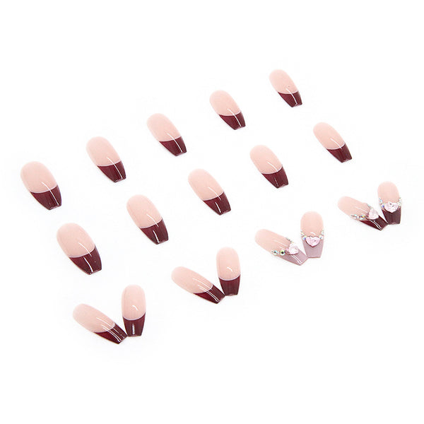 12 Sizes-24 Pcs Press On Nails Z387