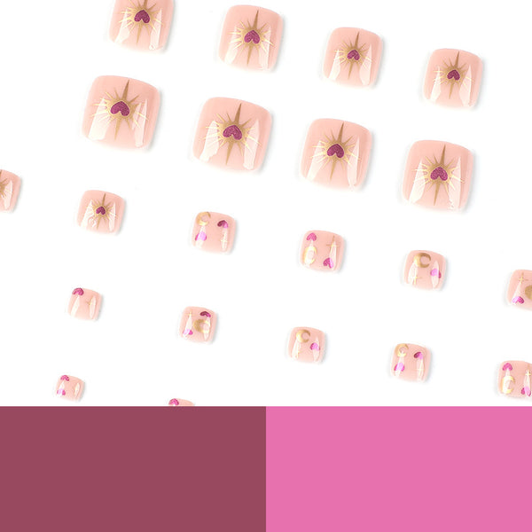 12 Sizes-24 Pcs Press On Nails JP2478