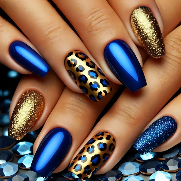 12 Sizes-24 Pcs Press On Nails Y1044