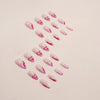 12 Sizes-24 Pcs Press On Nails W1015