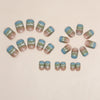 12 Sizes-24 Pcs Press On Nails R816