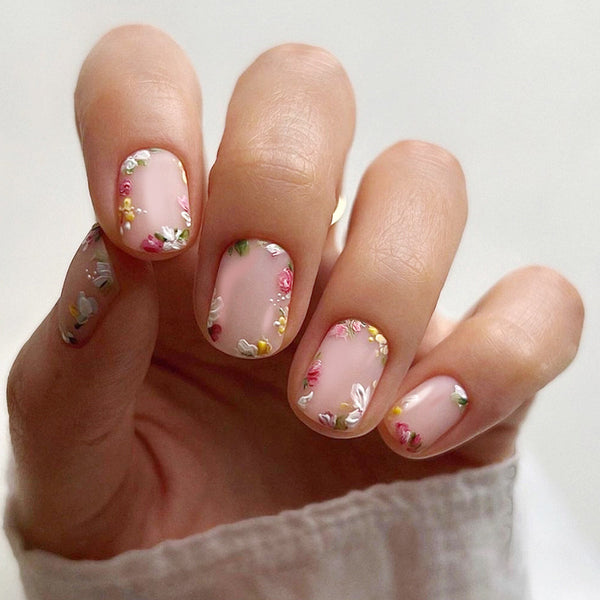 12 Sizes-24 Pcs Press On Nails W434