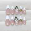 12 Sizes-24 Pcs Press On Nails Z982
