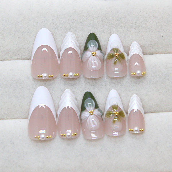 12 Sizes-24 Pcs Press On Nails Z982