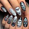 12 Sizes-24 Pcs Press On Nails Y1532