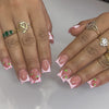 12 Sizes-24 Pcs Press On Nails C219