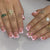 12 Sizes-24 Pcs Press On Nails C219
