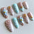 12 Sizes-24 Pcs Press On Nails Z1060