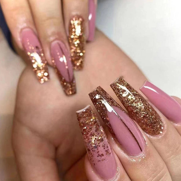 12 Sizes-24 Pcs Press On Nails W099