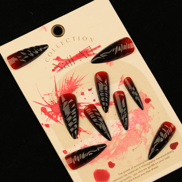 12 Sizes-24 Pcs Press On Nails JP3415