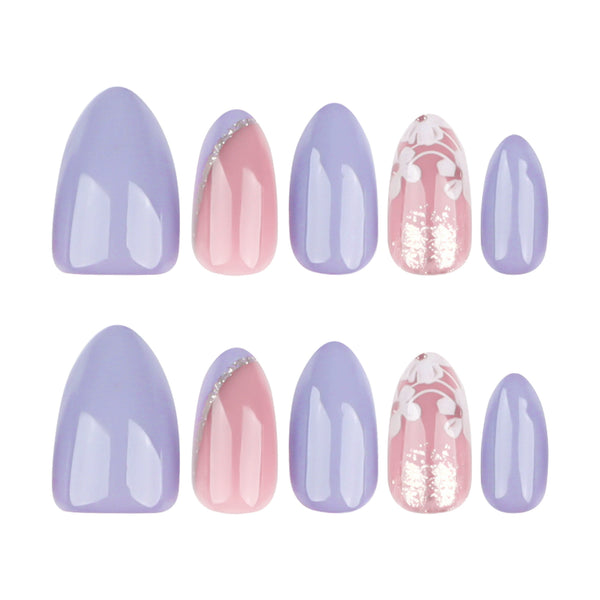 12 Sizes-24 Pcs Press On Nails JP3717