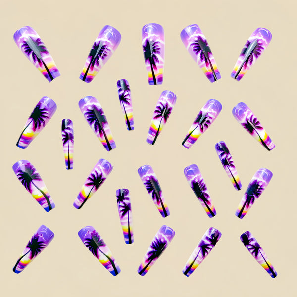 12 Sizes-24 Pcs Press On Nails Y556