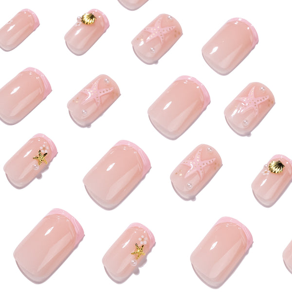 12 Sizes-24 Pcs Press On Nails JP4398