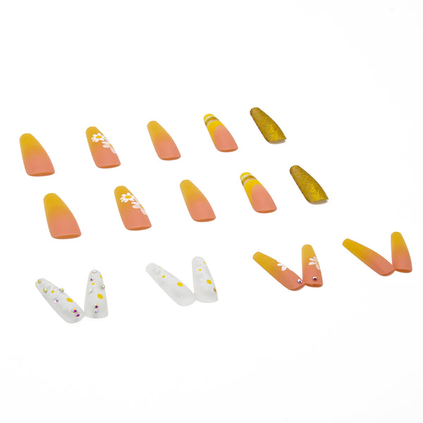 12 Sizes-24 Pcs Press On Nails Z145