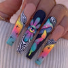 12 Sizes-24 Pcs Press On Nails Y075