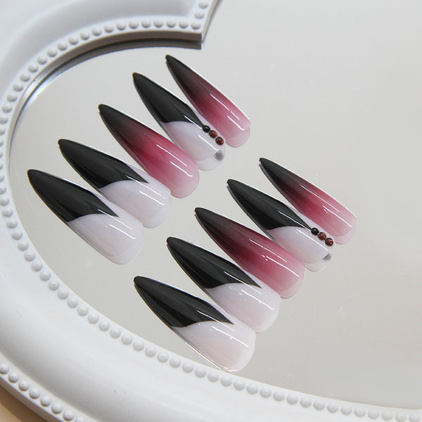 12 Sizes-24 Pcs Press On Nails Z874